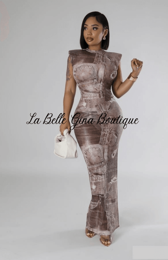 chinese dress ladies Djoune Sleeveless Shoulder Pad See-Through Zipper Closure Stretch Maxi – La  Belle Gina Boutique