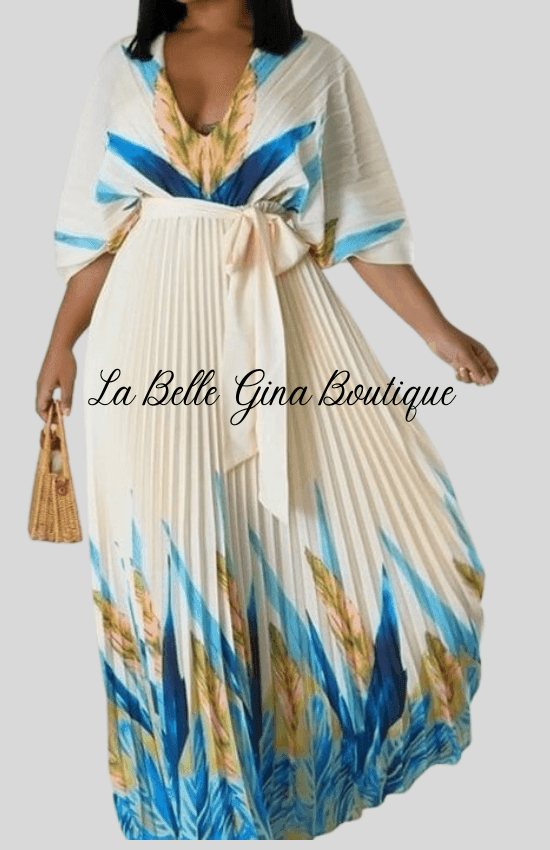 chinese dress ladies MALIA fluttering maxi dress in bronze