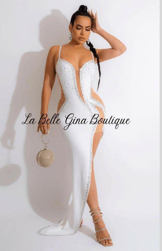 julie maxi dress Julie hot diamond Sleeveless V-neck strap maxi dress-FINAL SALE – La Belle  Gina Boutique