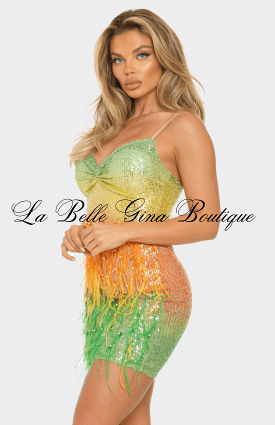 sequin feather bodycon dress Bodycon Sequins Feather Off-Shoulder Short Party Homecoming Dress Pink / Custom Size