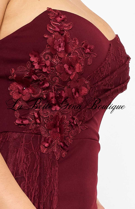 Strapless Lace Mermaid Gown for Women | Elegant Formal Evening Dress