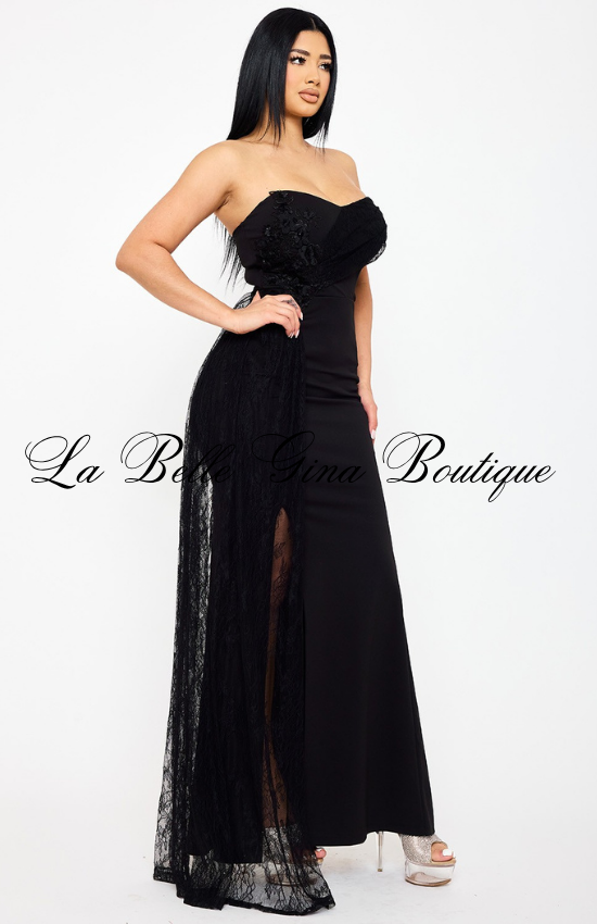 Strapless Lace Mermaid Gown for Women | Elegant Formal Evening Dress