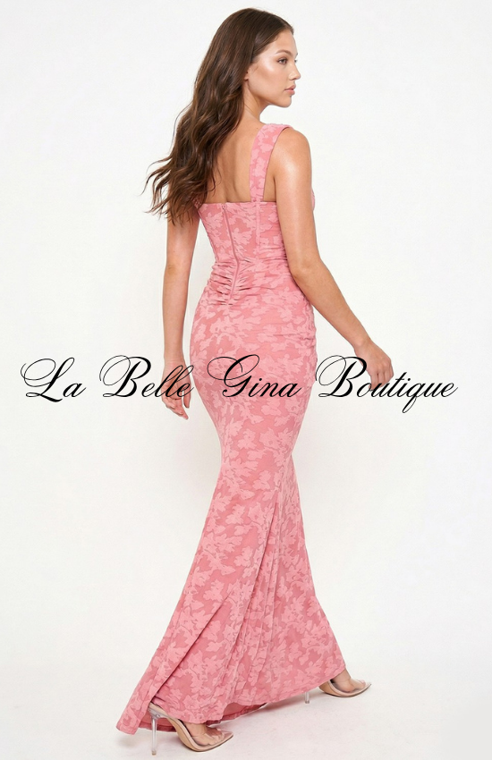 Elegant Lace Corset Maxi Dress for Women | Formal & Evening Dr
