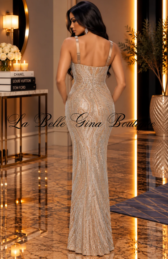 Sovereign Sparkle Rhinestone Mermaid Gown – Luxury Formal Evening Dress