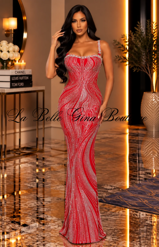 Sovereign Sparkle Rhinestone Mermaid Gown – Luxury Formal Evening Dress