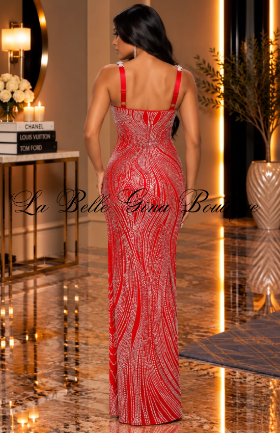Sovereign Sparkle Rhinestone Mermaid Gown – Luxury Formal Evening Dress