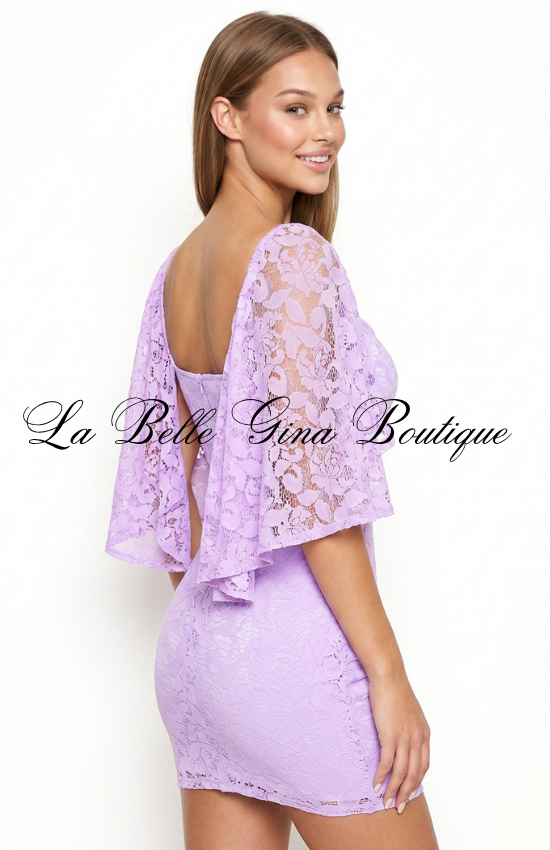 Floral Lace Mini Dress for Women | Elegant Bodycon Party Dress