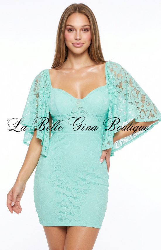 Floral Lace Mini Dress for Women | Elegant Bodycon Party Dress