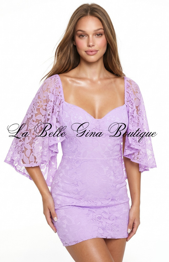 Floral Lace Mini Dress for Women | Elegant Bodycon Party Dress
