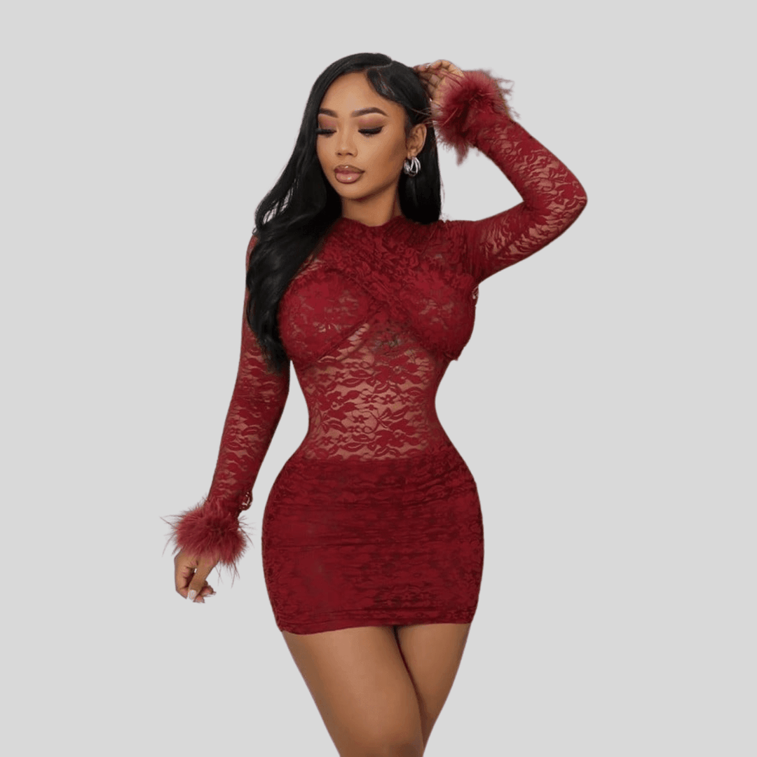 Gina Stretch Around Neck Long Sleeve party Birthday Mini dress Party – La Belle Gina Boutique Gina Stretch Around Neck Long Sleeve party Birthday Mini dress Party – La Belle Gina Boutique