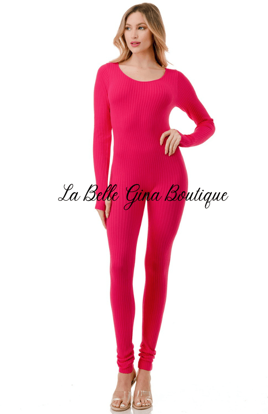 Sara Long Sleeve Jumpsuit - La Belle Gina Boutique
