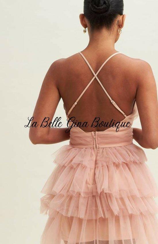 Elegant Black Mesh Tiered Tutu Dress | La Belle Gina Black / Small Elegant Black Mesh Tiered Tutu Dress | La Belle Gina Black / Small