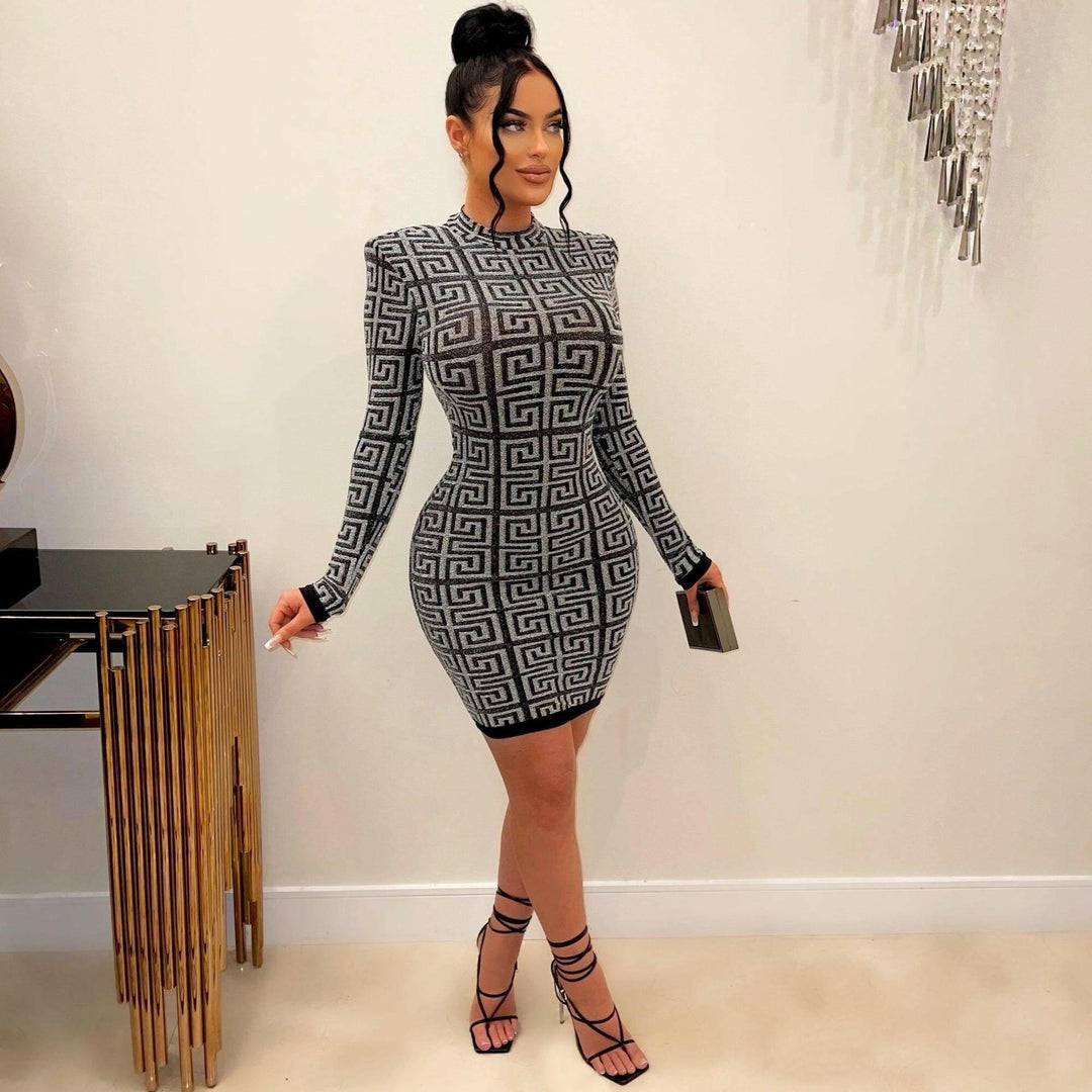 Aline tight knit sweater dress-FINAL SALE