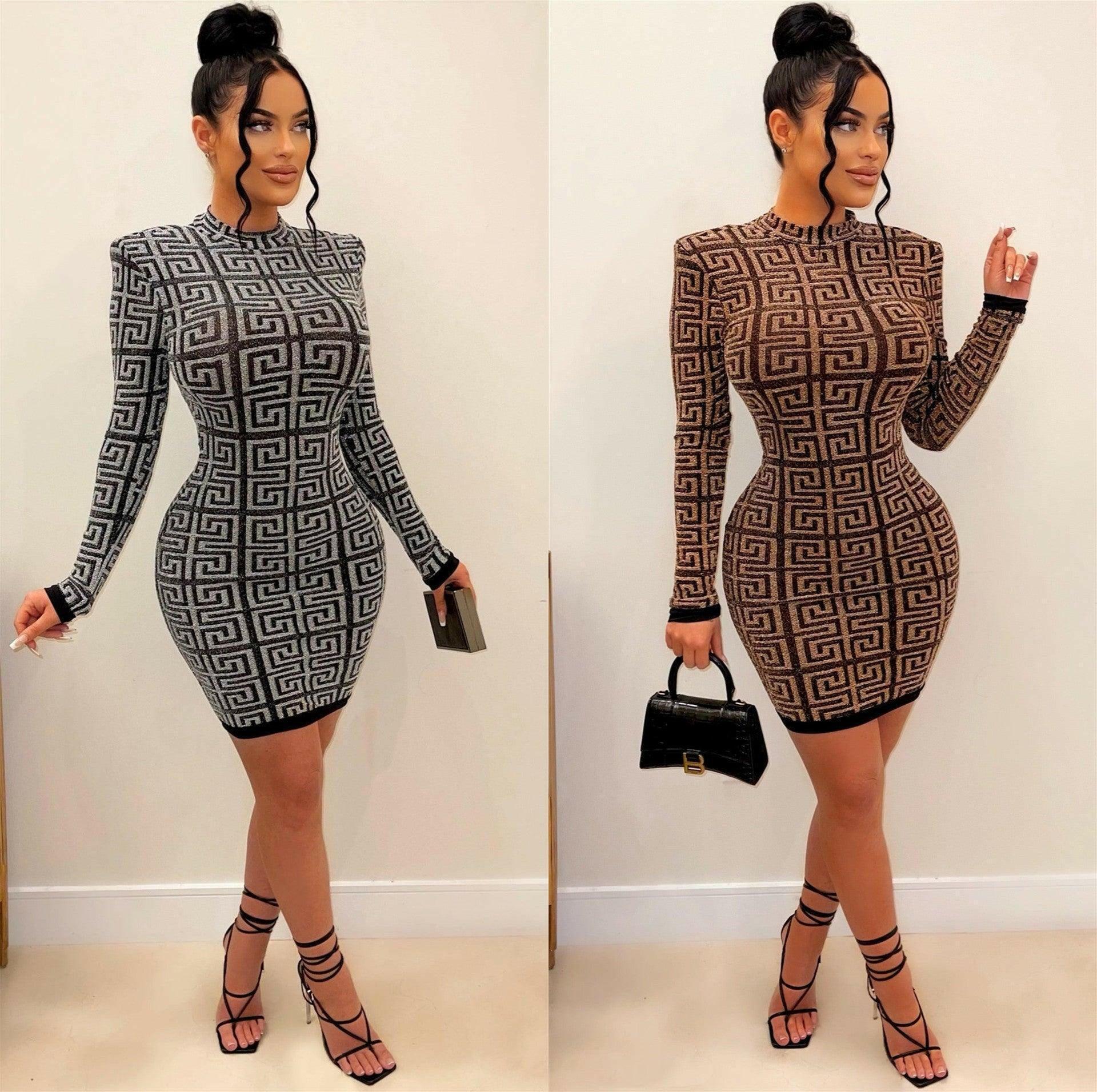 ワンピース Isaline Long Knit Dress M Aline tight knit sweater dress-FINAL SALE | La Belle Gina – La