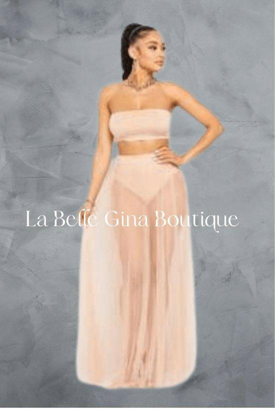 BAE sheer skirt. - La Belle Gina Boutique