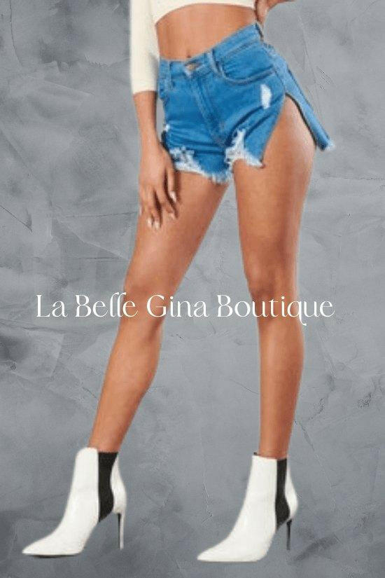 BEN Medium stone shorts. - La Belle Gina Boutique