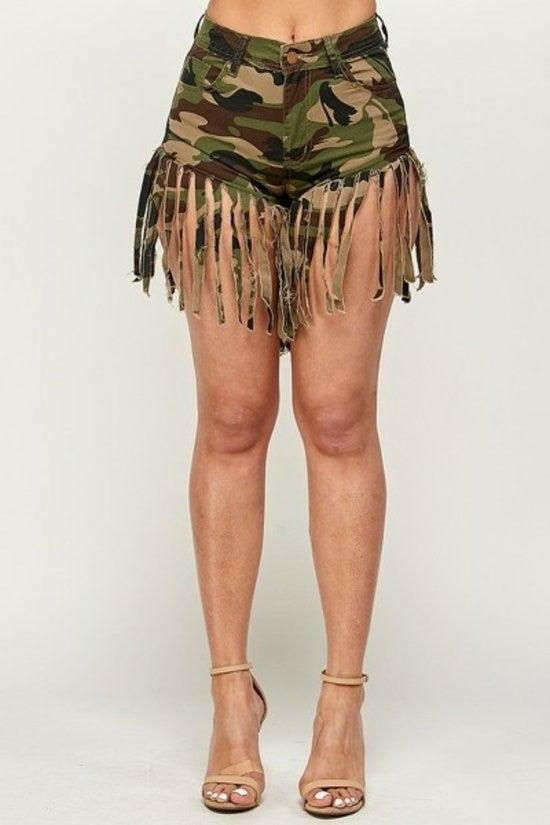Boo sexy camo shorts. - La Belle Gina Boutique