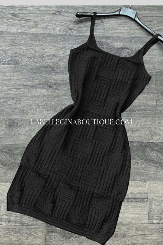 CLAIRE sexy backless skirt slim fit hip knitted dress. - La Belle Gina Boutique
