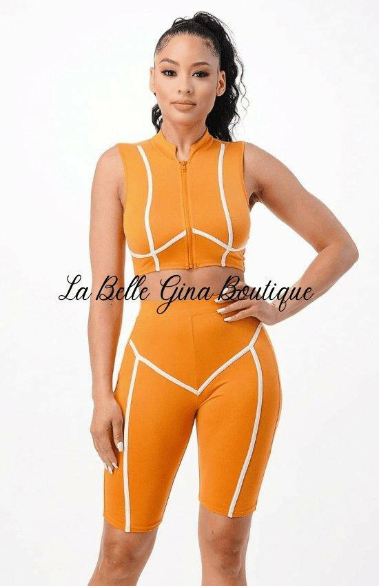 Claire two piece shorts set - La Belle Gina Boutique