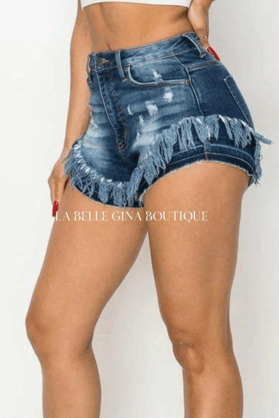 Daniel Junior Double Layer Short Jeans - La Belle Gina Boutique