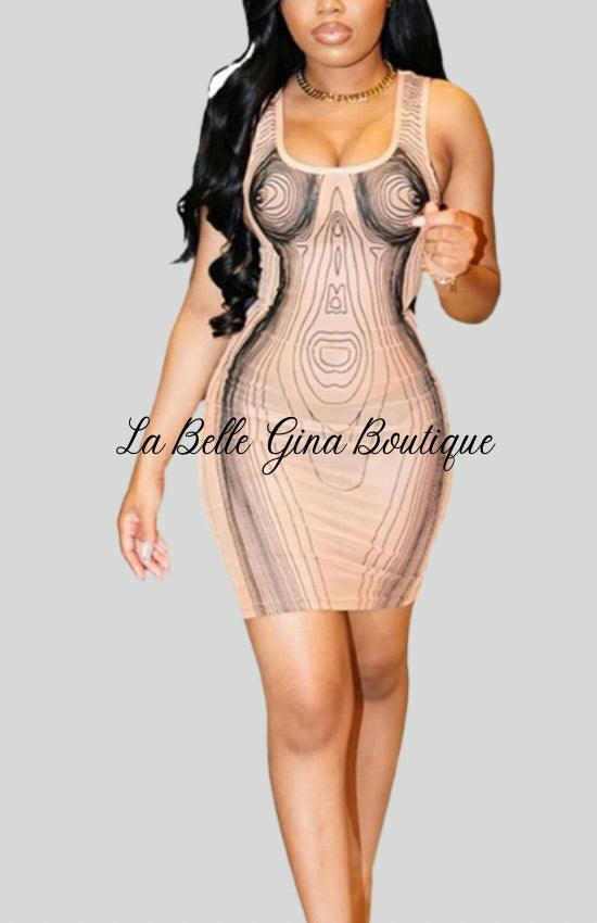 Eddie sleeveless mini dress - La Belle Gina Boutique