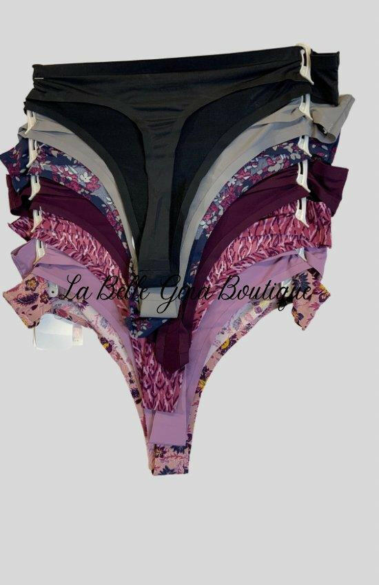 Jessica Simpson 7 pack Invisible Lines Thong Fit. - La Belle Gina Boutique