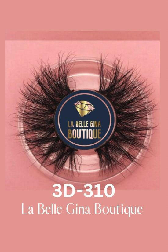 La Belle 3D Mink false eyelashes 25mm - La Belle Gina Boutique