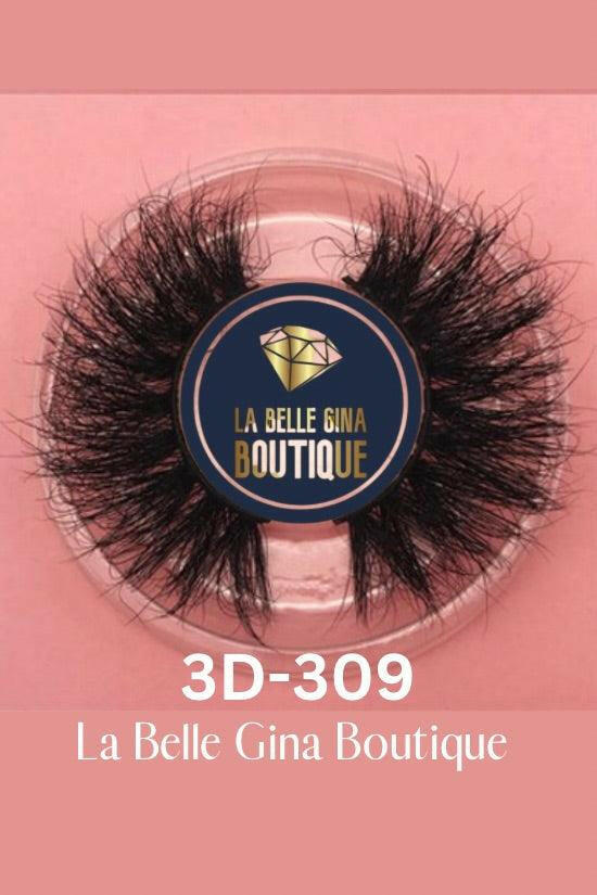 La Belle 3D Mink false eyelashes 25mm - La Belle Gina Boutique