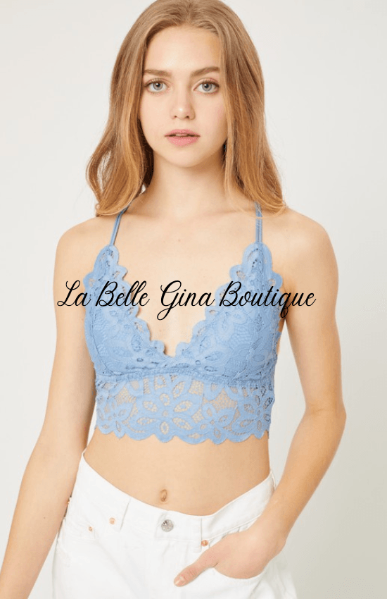 Lola lace bralette top - La Belle Gina Boutique