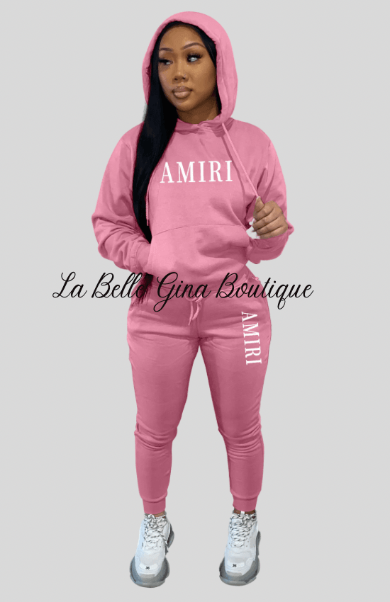 Sara casual plush sweater hoodie set - La Belle Gina Boutique