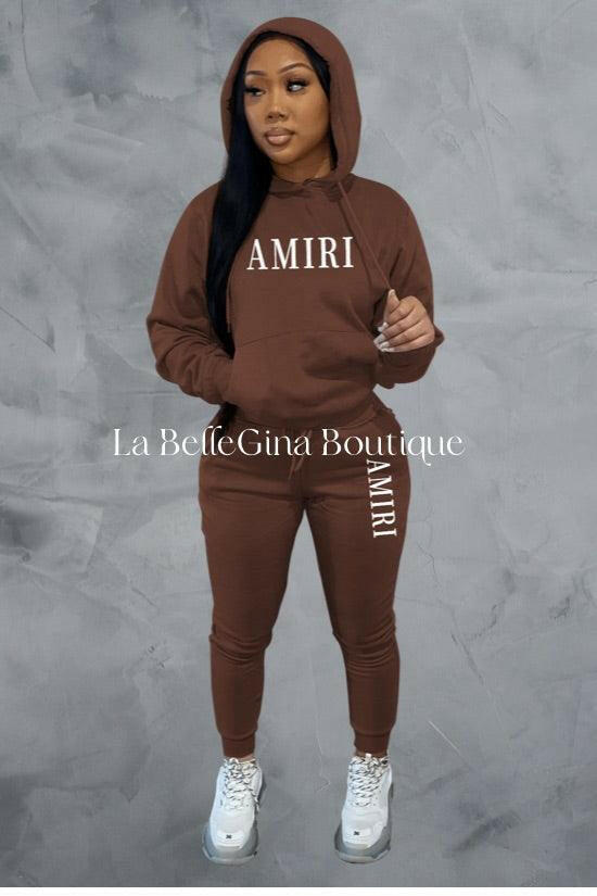 Sara casual plush sweater hoodie set - La Belle Gina Boutique