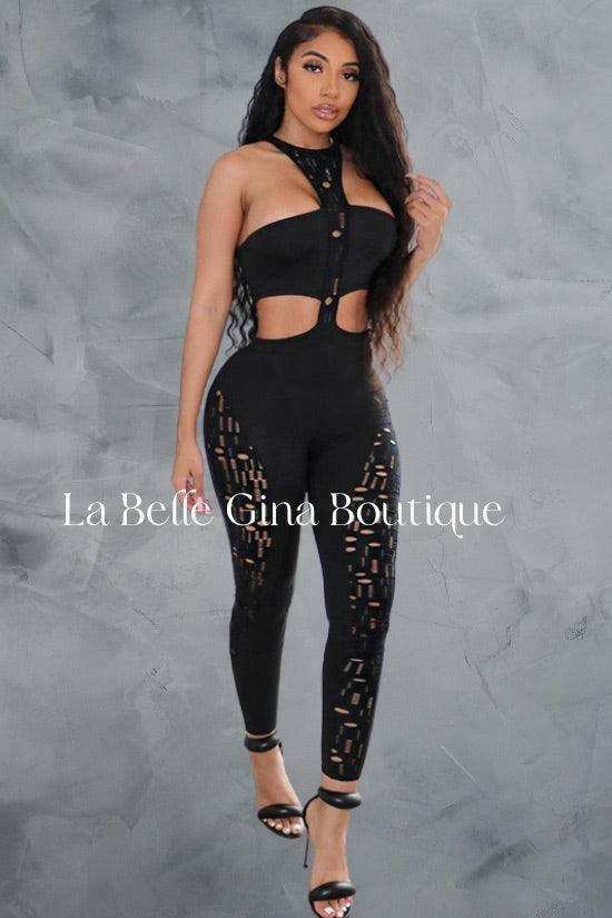 Sashe sleeveless skinny bodysuit - La Belle Gina Boutique